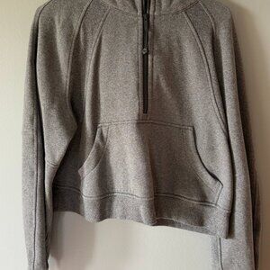 Lululemon Half Zip Scuba Hoodie Grey Size 6
